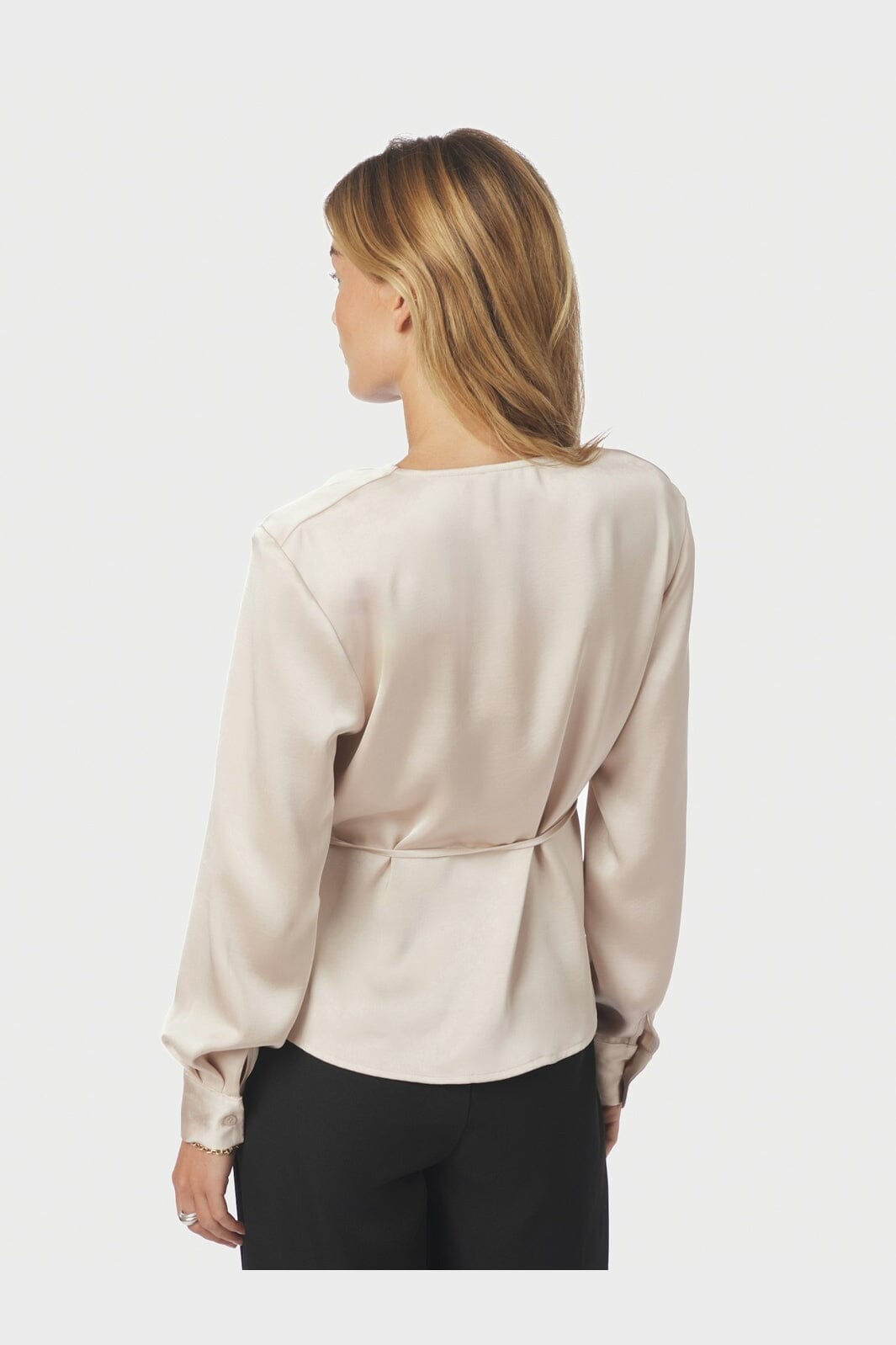 Neo Noir - Caprina Heavy Sateen Blouse 166961 - 720 - Champagne