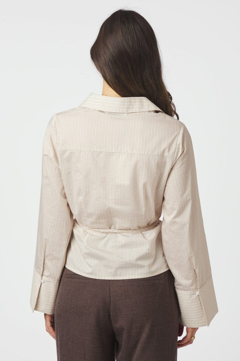 Neo Noir - Clarida Rose Stripe Shirt 166504 - 191 - Light Yellow