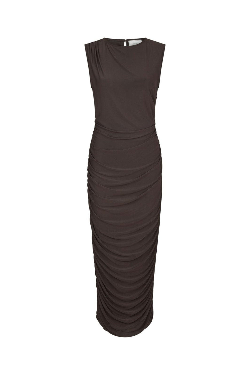 Neo Noir - Corilina Solid Mesh Dress 166088 - 210 - Brown