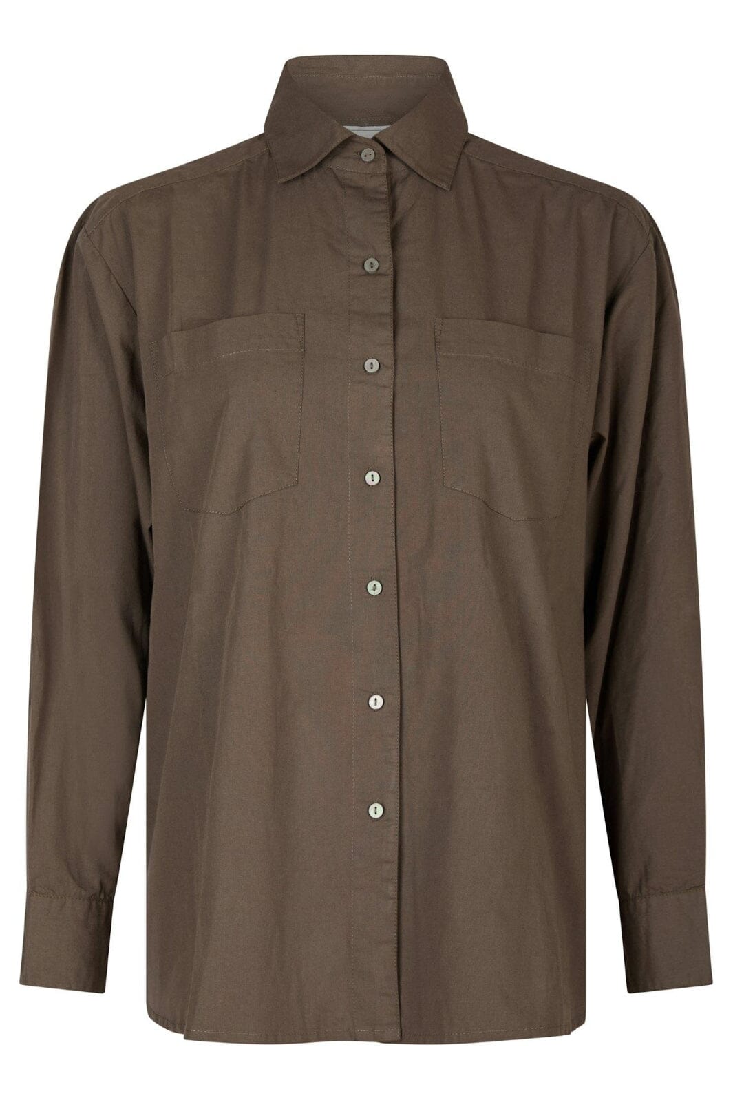 Neo Noir - Dalma C Poplin Shirt 164332 - Warm Grey