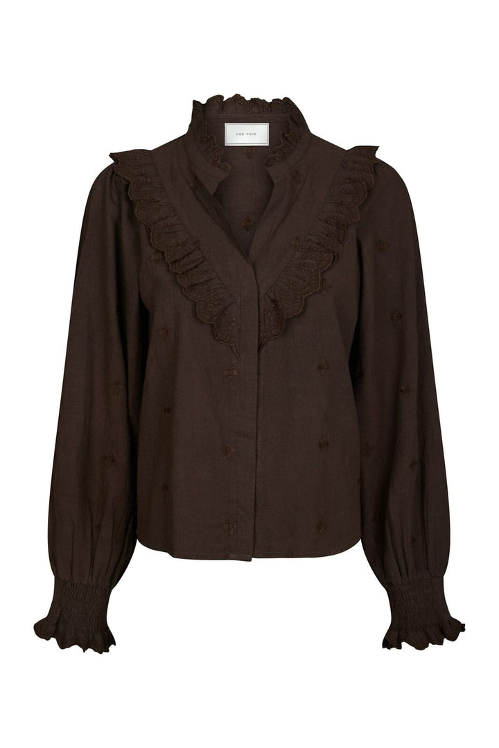 Neo Noir - Degas Blouse 160214 - 676 - Dark Brown