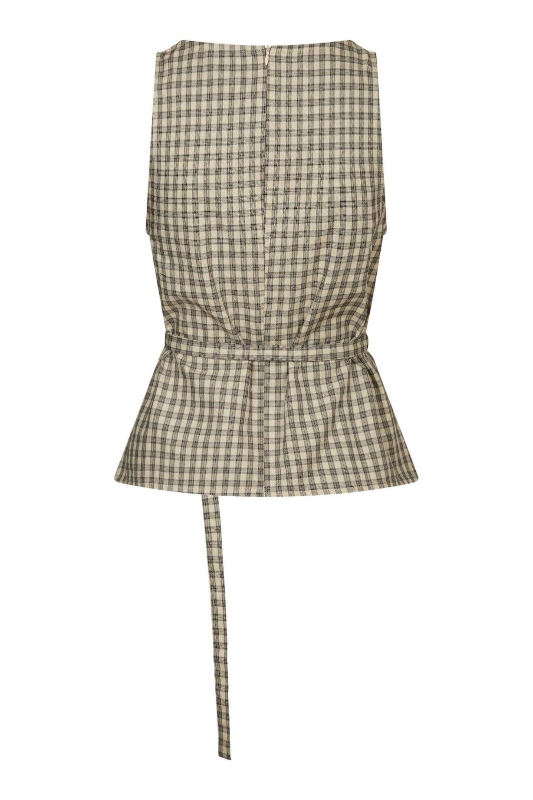 Neo Noir - Delina Check Top 165730 - 123 - Beige