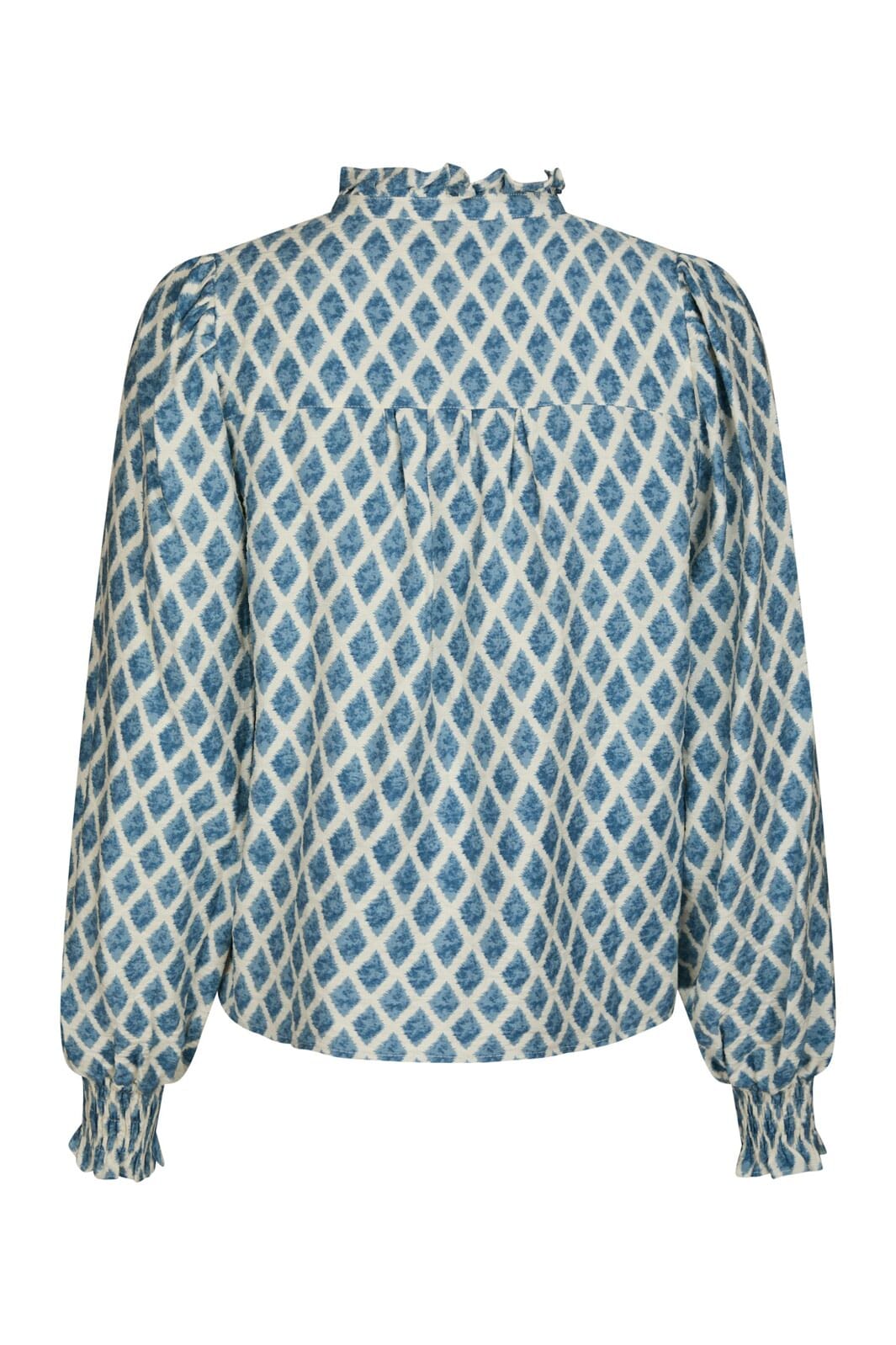Neo Noir - Delsie Print Blouse 166222 - 407 - Smoke Blue