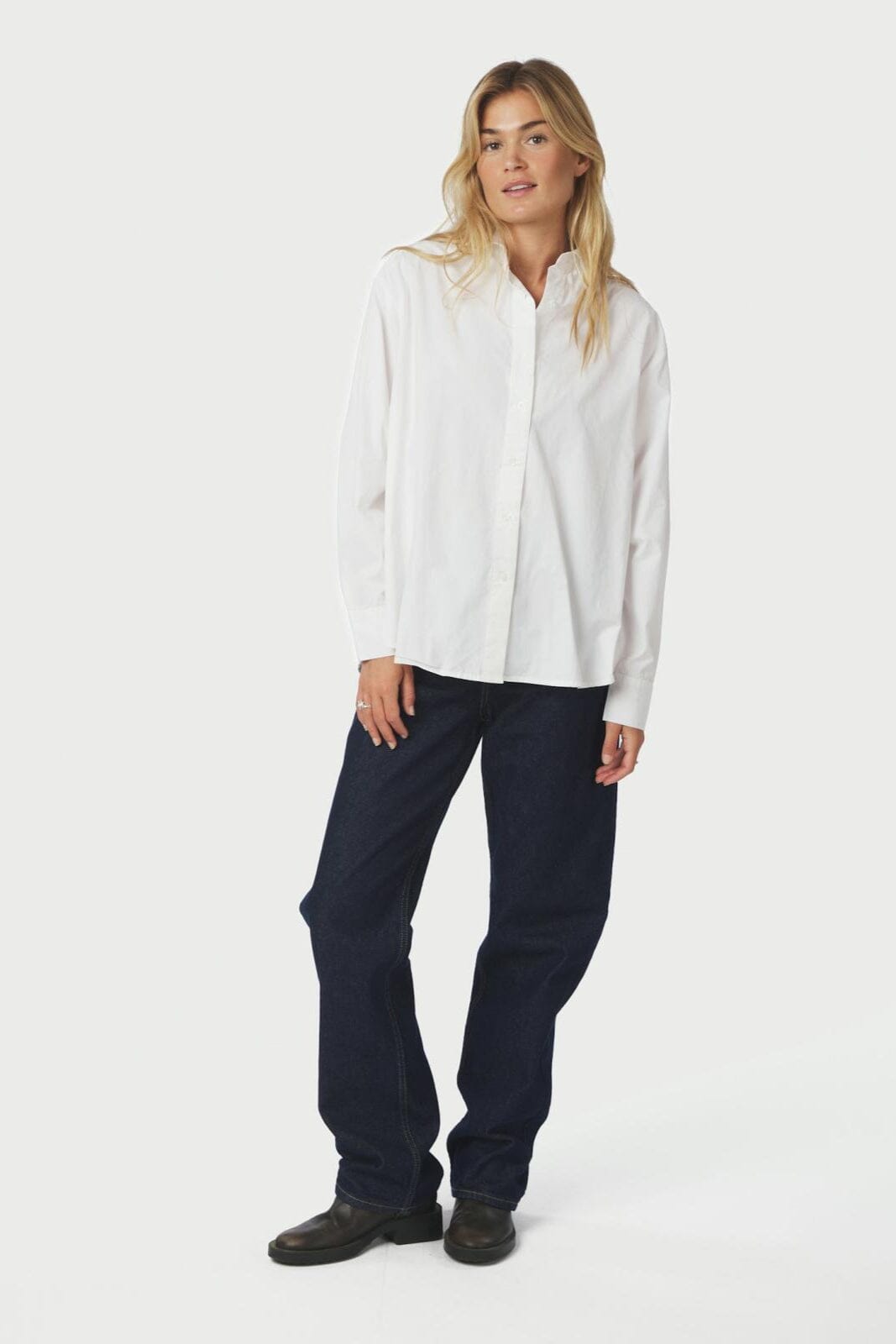 Neo Noir - Dita Poplin Shirt 166159 - 120 - White Skjorter