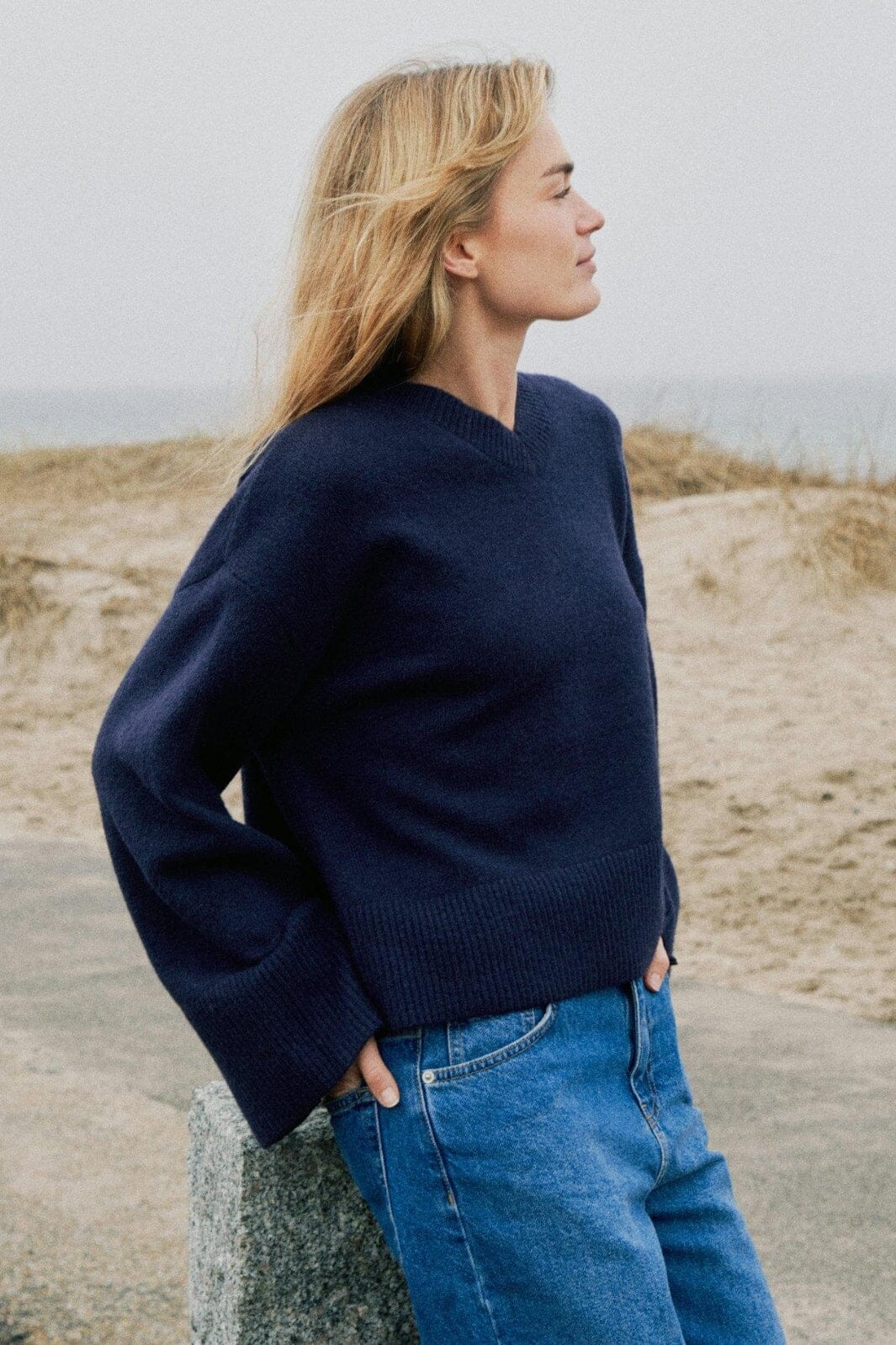 Neo Noir - Dova Knit Blouse 164912 - 141 - Navy