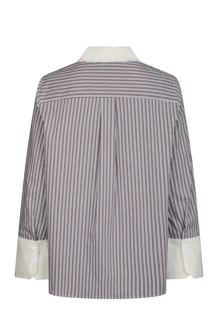 Neo Noir - Dranila Stripe Shirt 165982 - 210 - Brown