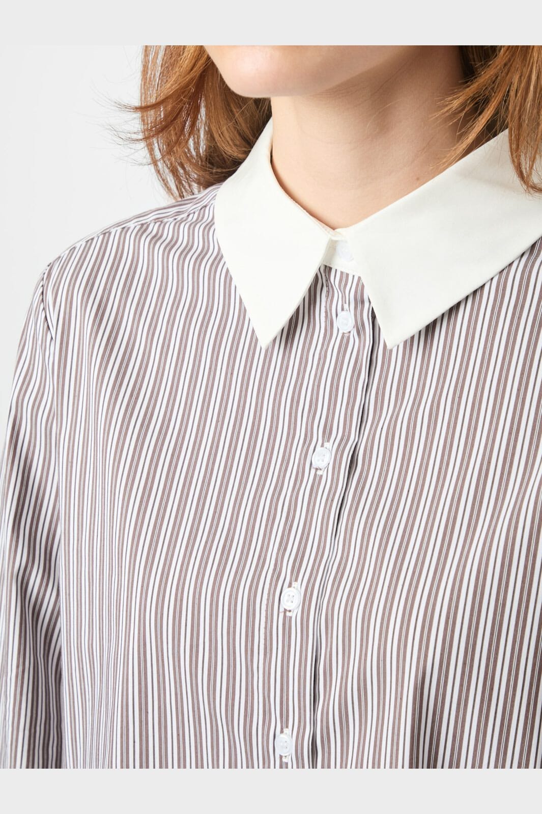 Neo Noir - Dranila Stripe Shirt 165982 - 210 - Brown