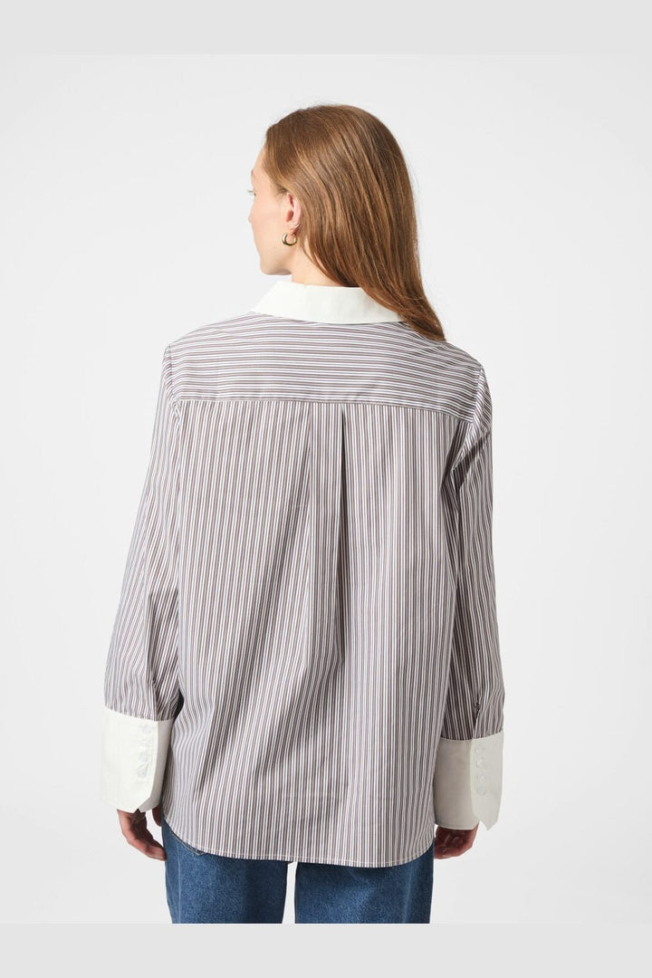 Neo Noir - Dranila Stripe Shirt 165982 - 210 - Brown