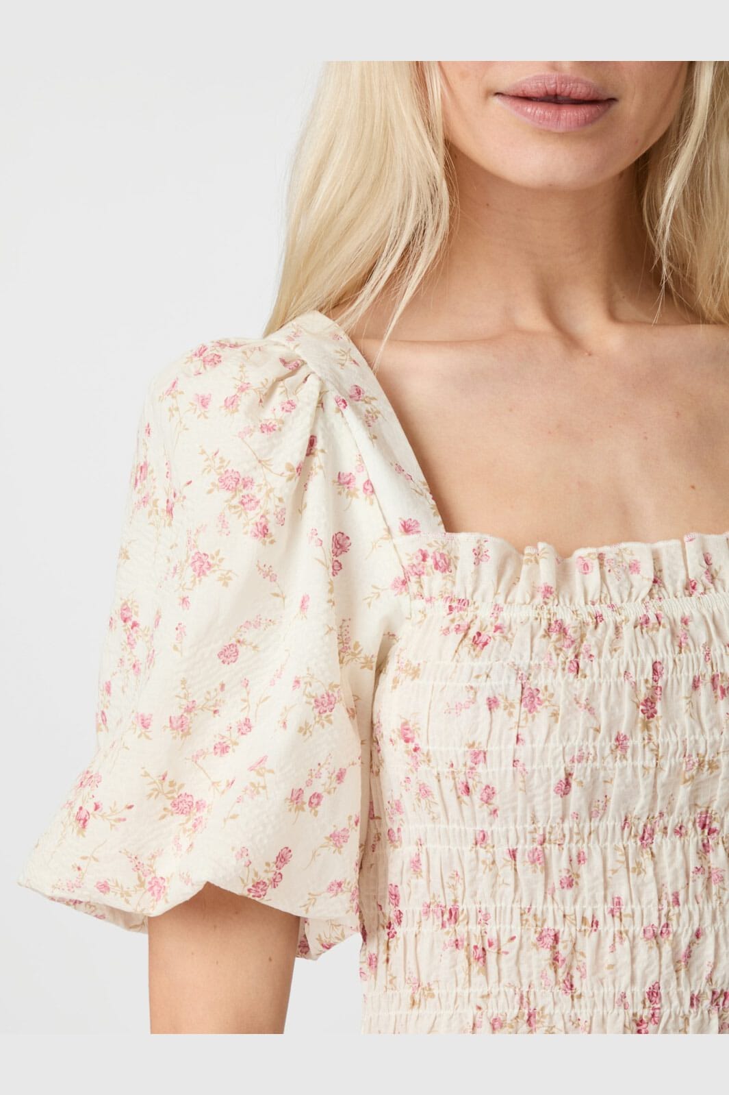 Neo Noir - Edena Smock Dress 164907 - 630 - Dusty Rose