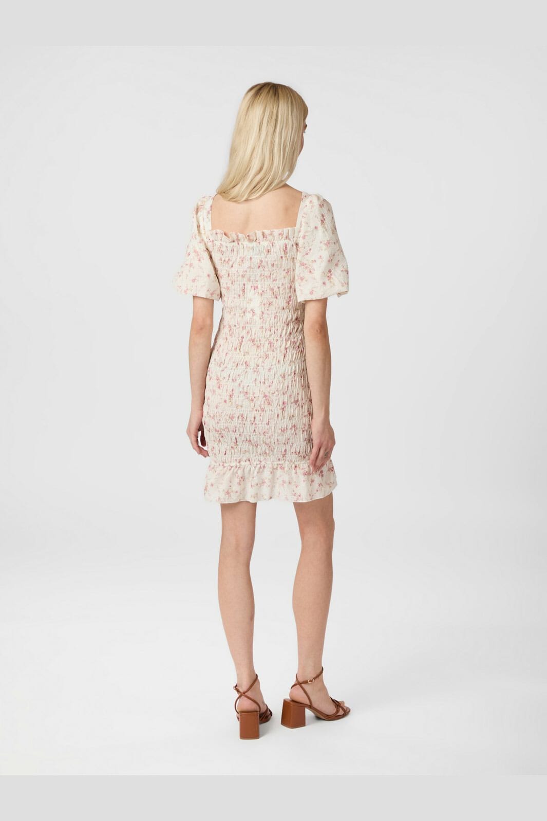 Neo Noir - Edena Smock Dress 164907 - 630 - Dusty Rose