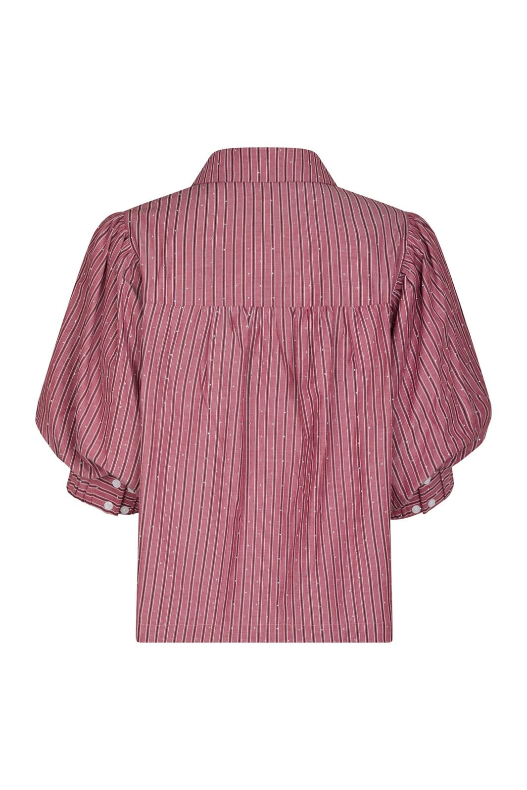 Neo Noir - Etta Soft Stripe Stone Shirt 166416 - 393 - Dark Rose