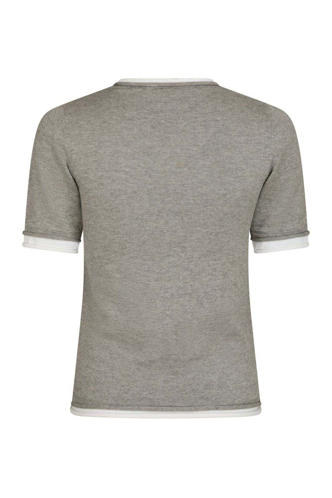 Neo Noir - Fauna Double Knit Tee 166372 - 103 - Light Grey Melange