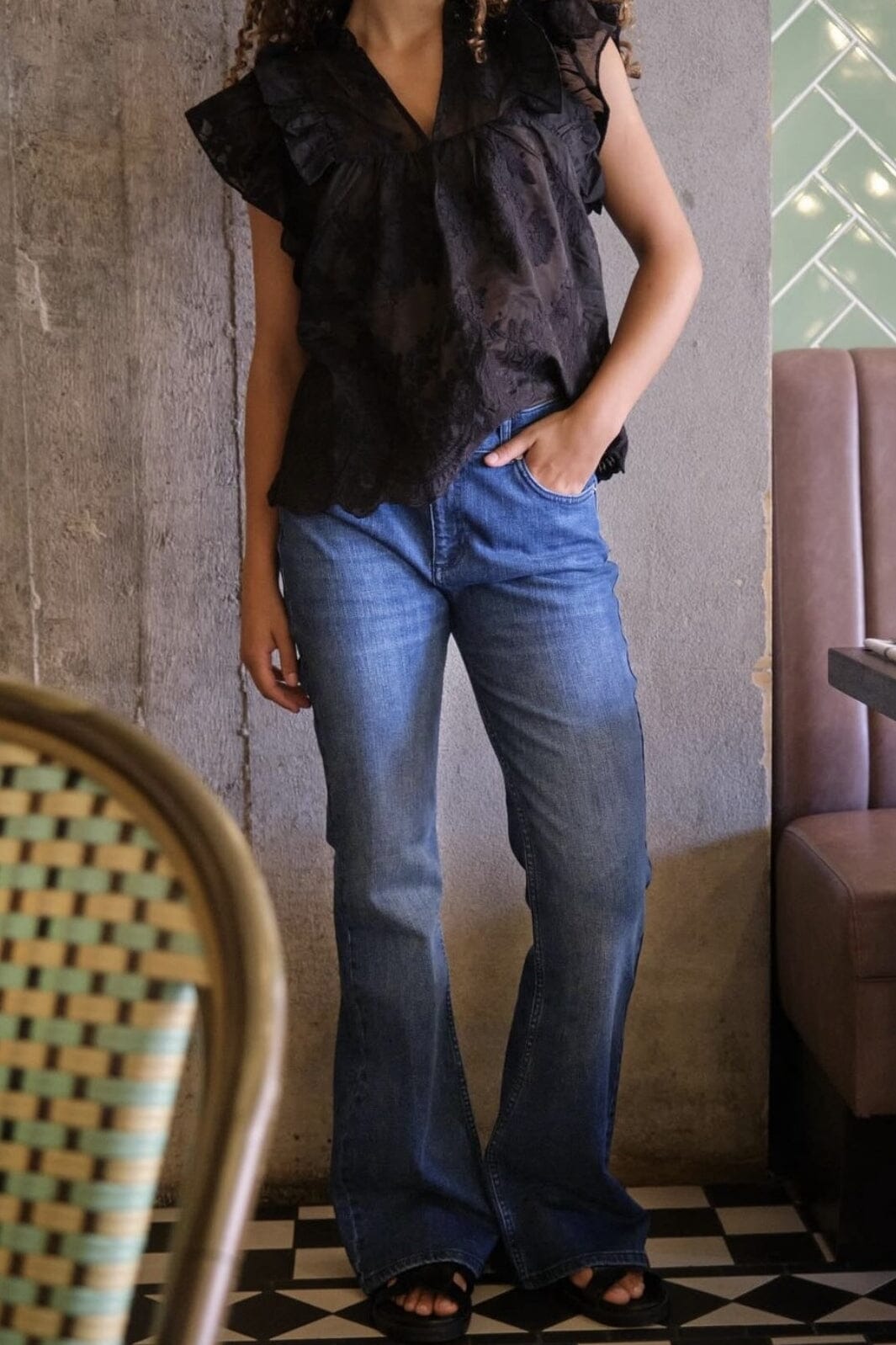 Neo Noir - Georgina Denim Pants - Blue Bukser