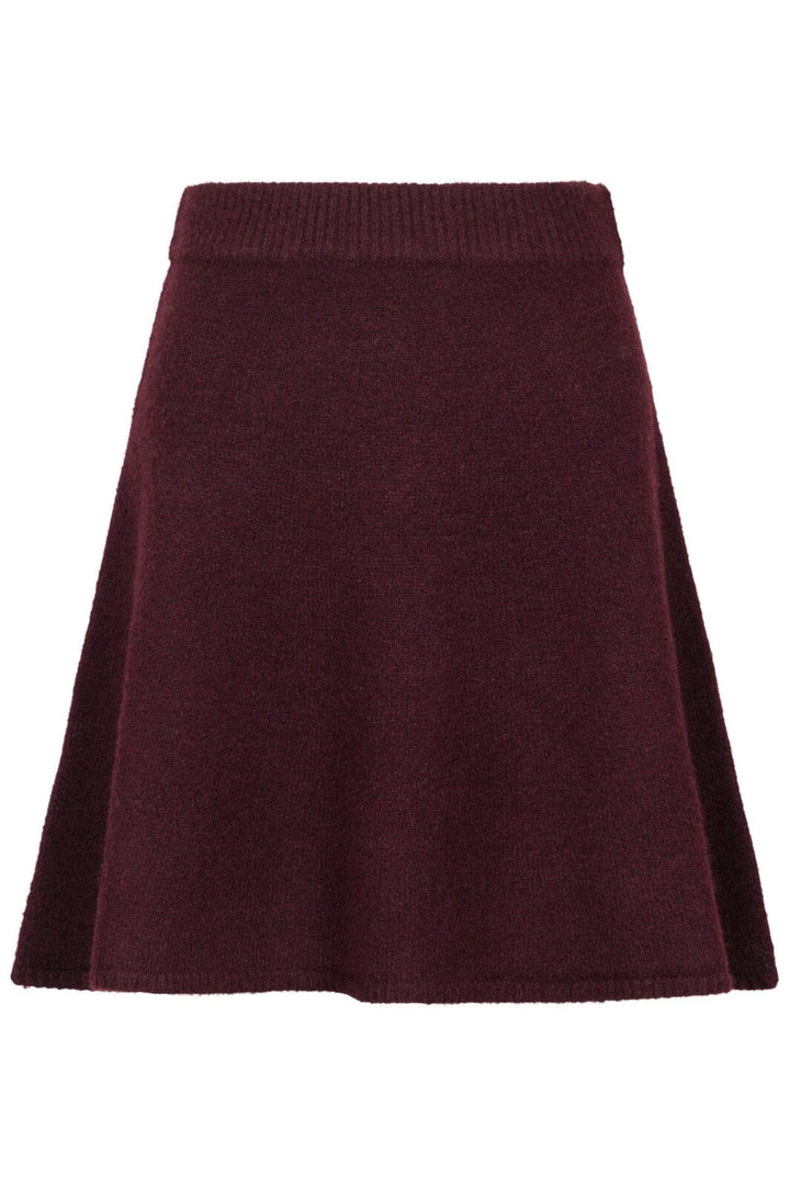 Neo Noir - Gisa Knit Skirt 161228 - 682 - Wine