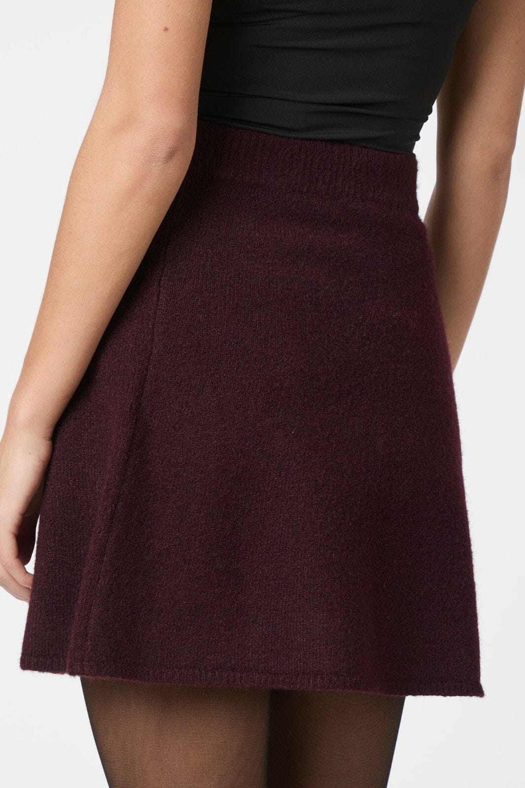 Neo Noir - Gisa Knit Skirt 161228 - 682 - Wine