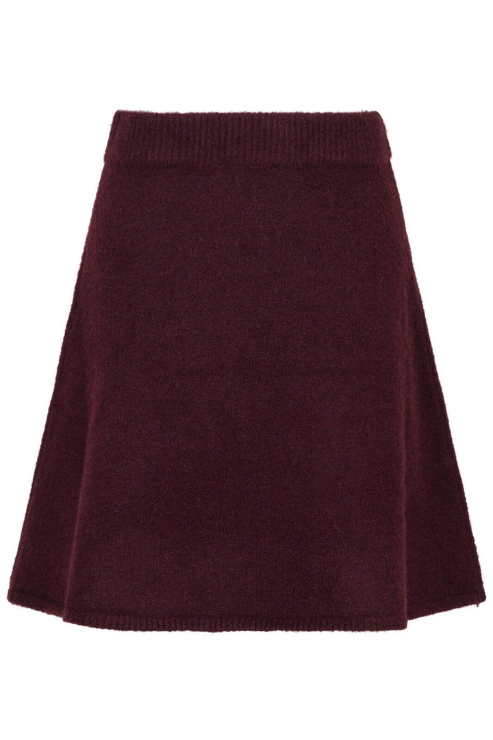 Neo Noir - Gisa Knit Skirt 161228 - 682 - Wine