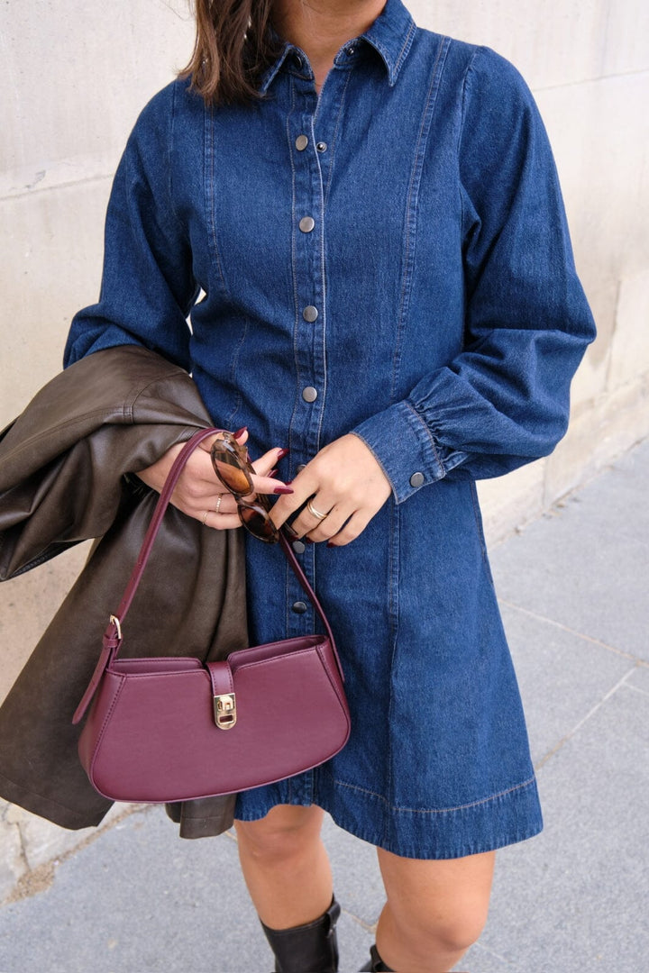 Neo Noir - Hanne Denim Dress - Dark Blue Kjoler