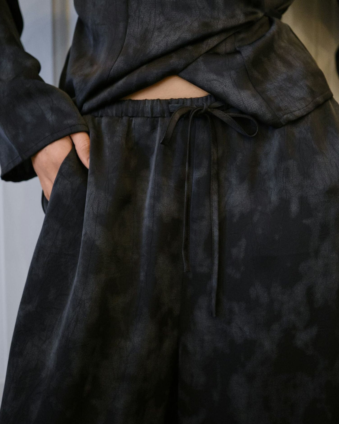 Neo Noir - Harifa Distress Pants 164440 - Dark Grey Bukser