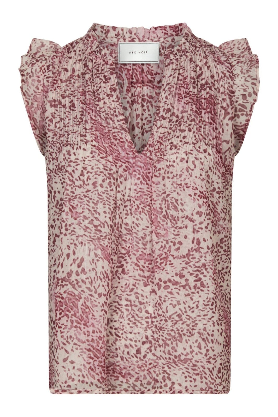 Neo Noir - Izar Blur Graphic Top 166059 - 823 - Evening Rose