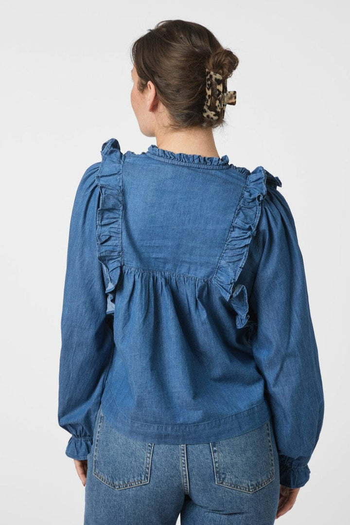 Neo Noir - Janis Denim Blouse 166664 - 140 - Blue