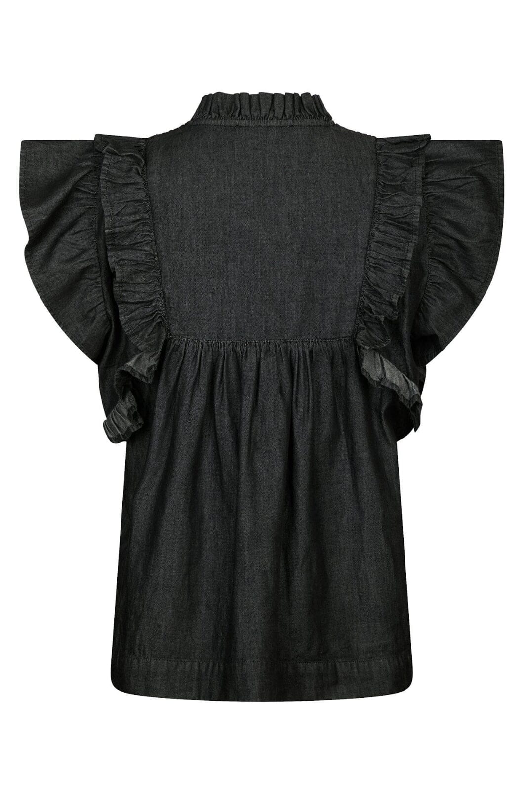 Neo Noir - Jayla Denim Top 164536 - 100 - Black