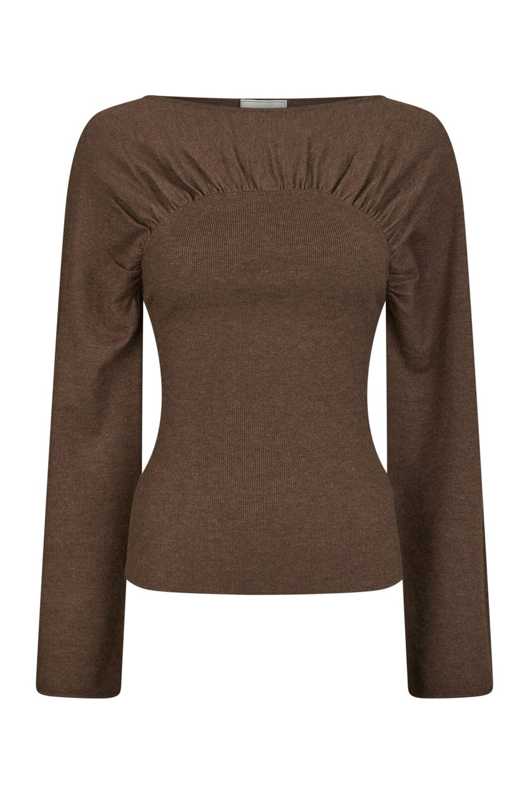 Neo Noir - Kaiba Knit Blouse 166875 - 205 - Brown Melange