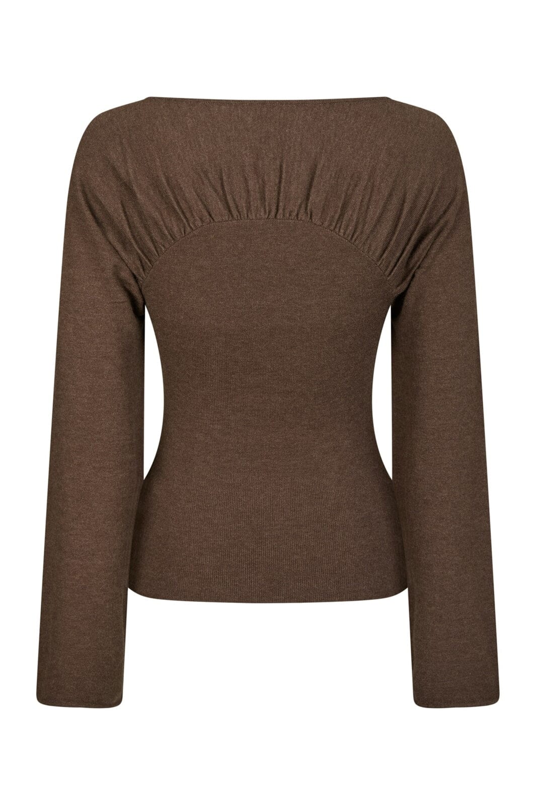 Neo Noir - Kaiba Knit Blouse 166875 - 205 - Brown Melange