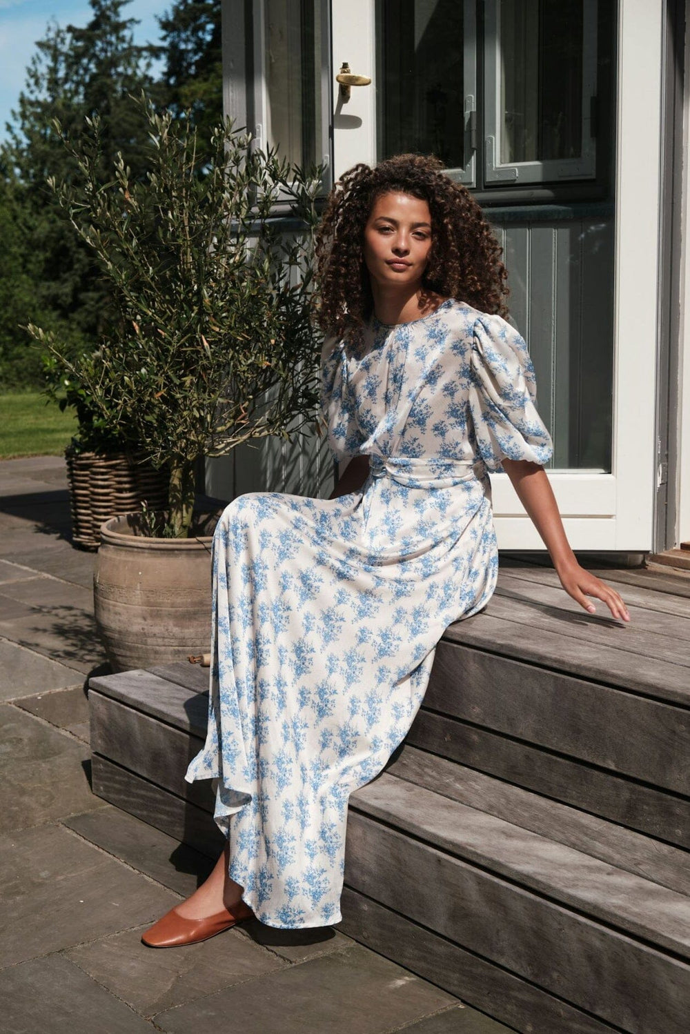 Neo Noir - Kikka Wild Rose Dress 164910 - 145 - Light Blue Kjoler