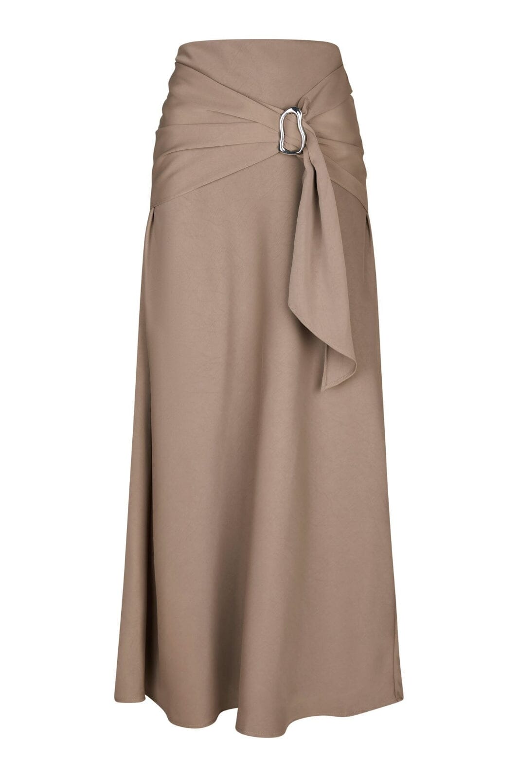 Neo Noir - Kit Dull Sateen Skirt 165565 - 811 - Dark Taupe