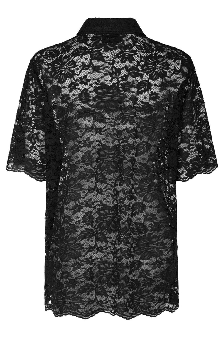 Neo Noir - Lamari Lace Shirt 164280 - Black Skjorter
