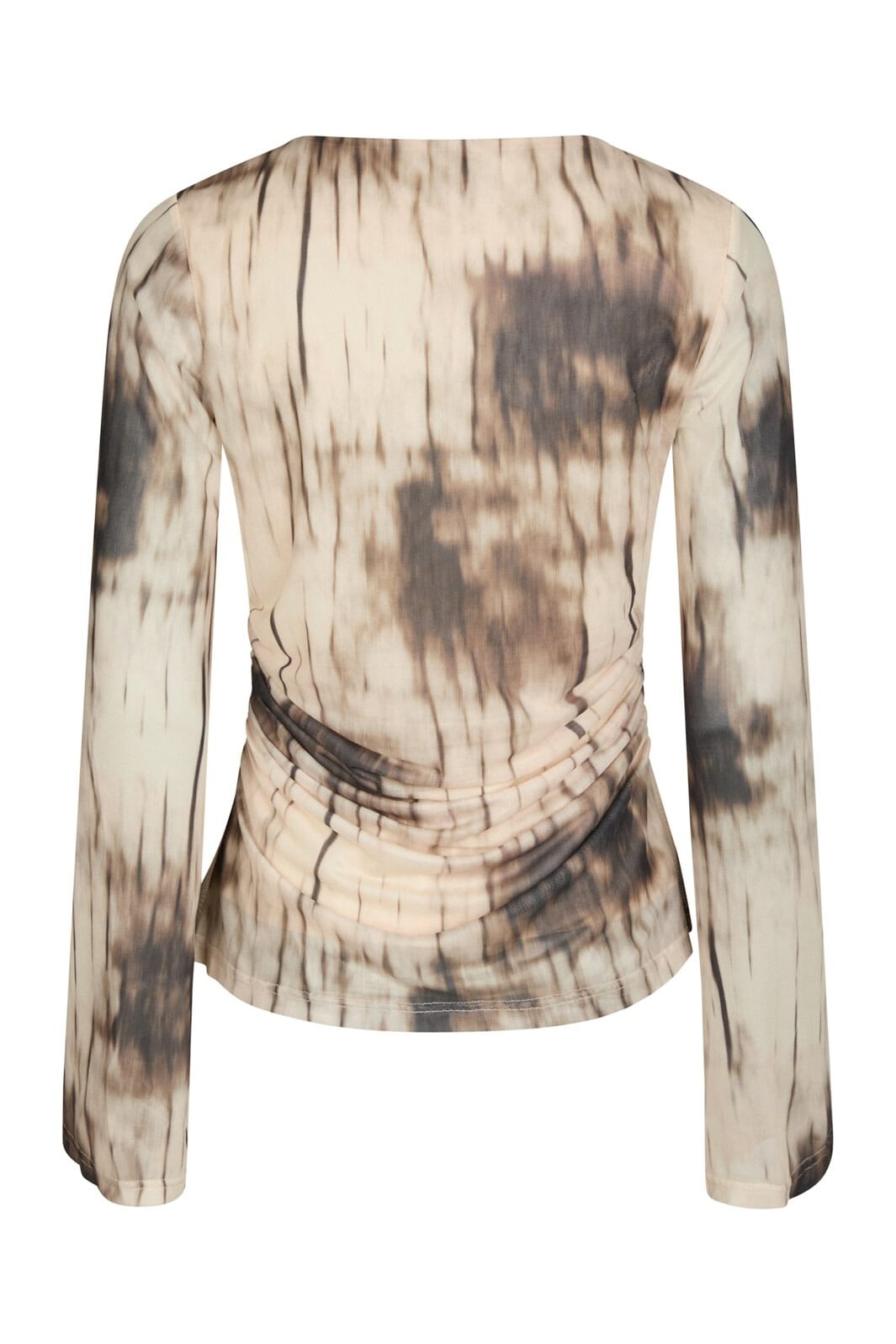 Neo Noir - Lenida Faded Mesh Blouse 167053 - 306 - Dusty Brown