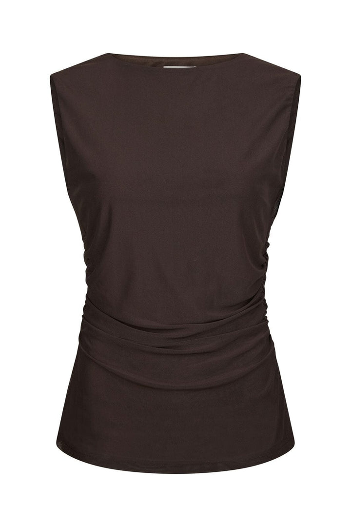 Neo Noir - Liblana Mesh Top 166340 - 676 - Dark Brown