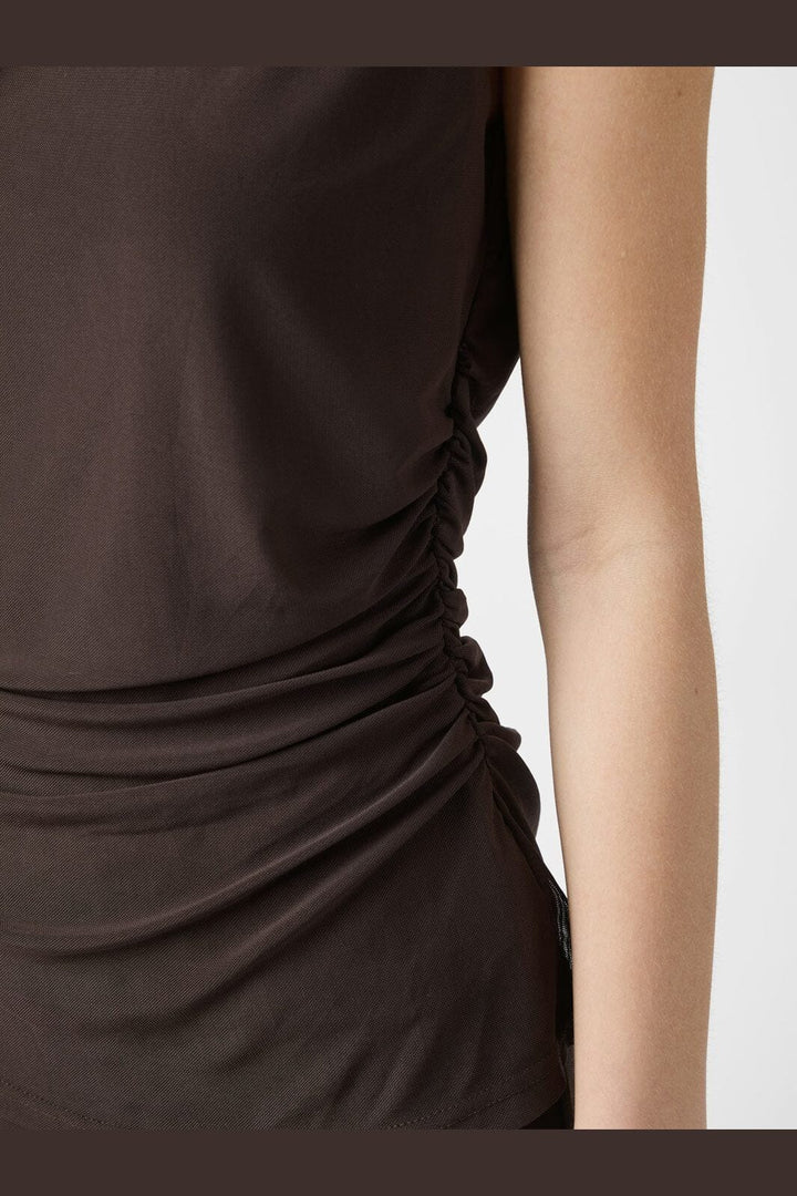 Neo Noir - Liblana Mesh Top 166340 - 676 - Dark Brown