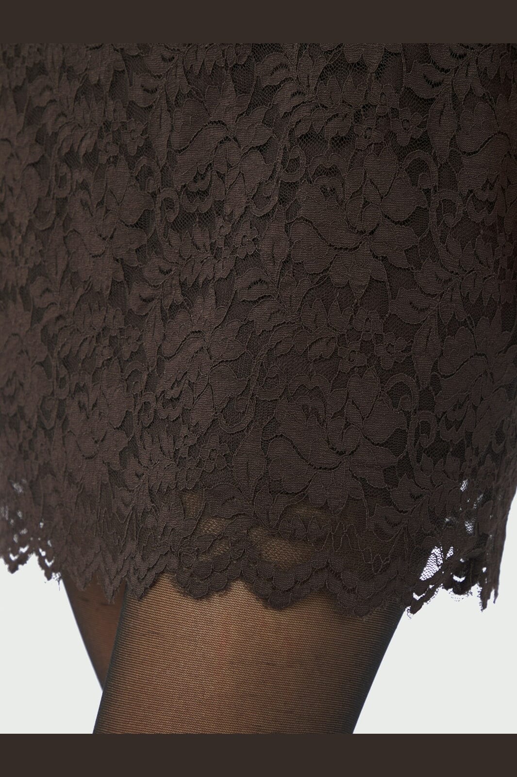 Neo Noir - Lizette Laceflower Dress 166638 - 584 - Chocolate Brown