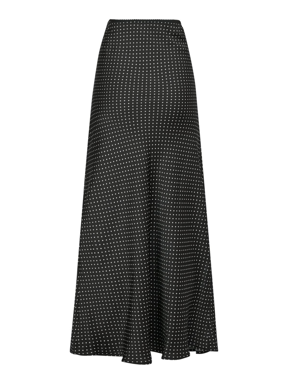 Neo Noir - Lola Dot Long Skirt - Black Nederdele