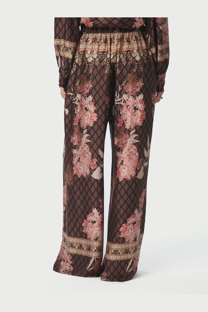 Neo Noir - Lunet Botanical Border Pants 167030 - 100 - Black