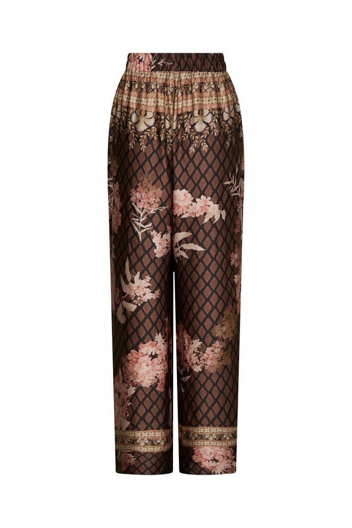 Neo Noir - Lunet Botanical Border Pants 167030 - 100 - Black