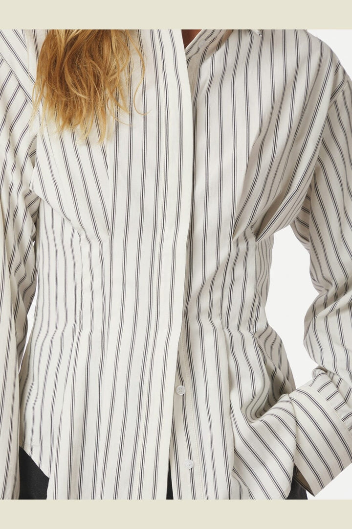 Neo Noir - Lytra Stripe Shirt 166689 - 666 - Black Striped