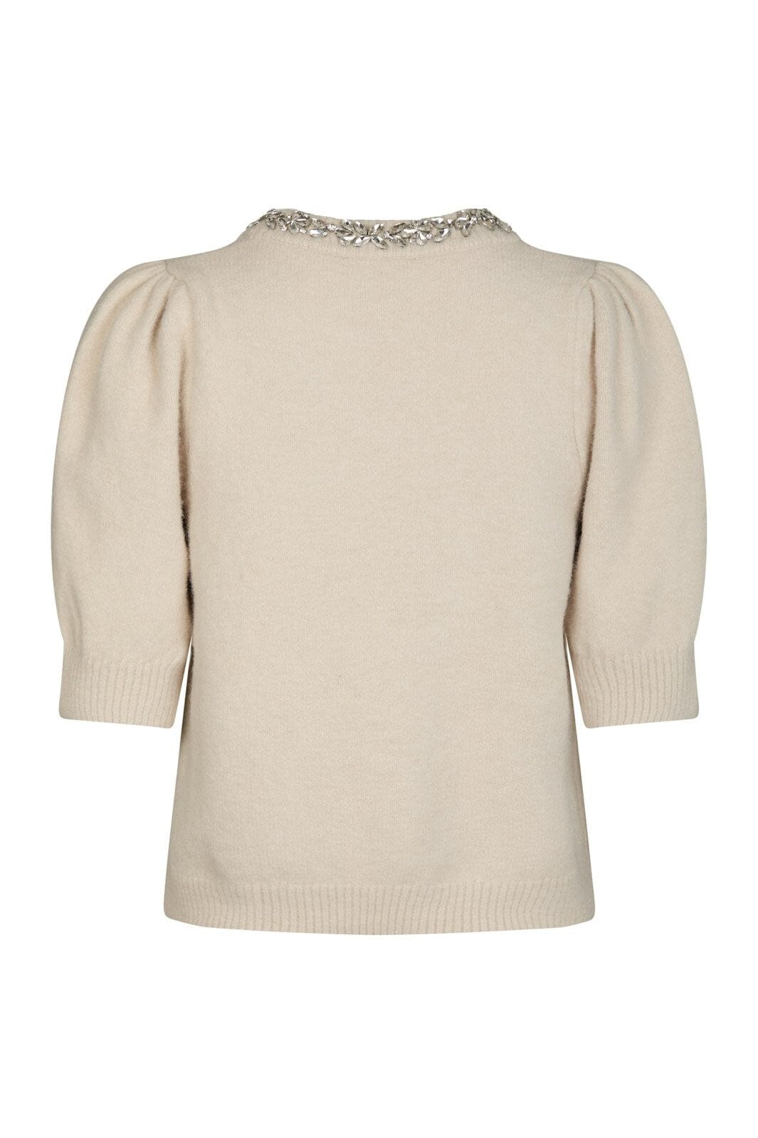 Neo Noir - Maia Stone Knit Blouse 162914 - 124 - Ivory
