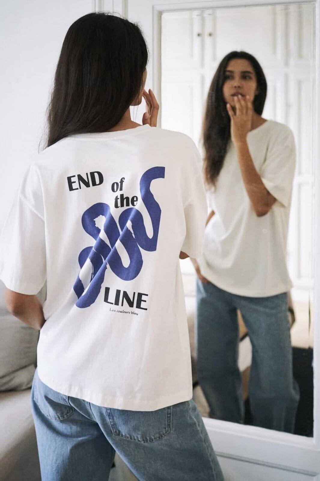 Neo Noir - Malin Line Tee 164154 - White T-shirts