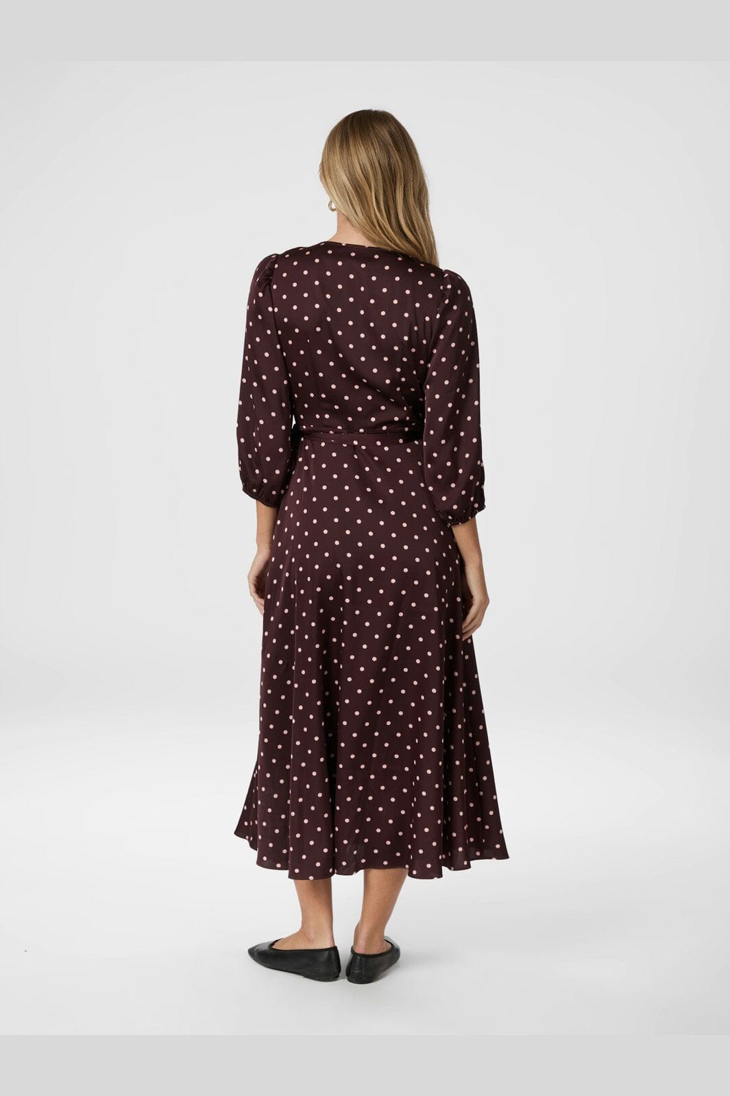 Neo Noir - Malinga Dot Dress 165909 - 682 - Wine