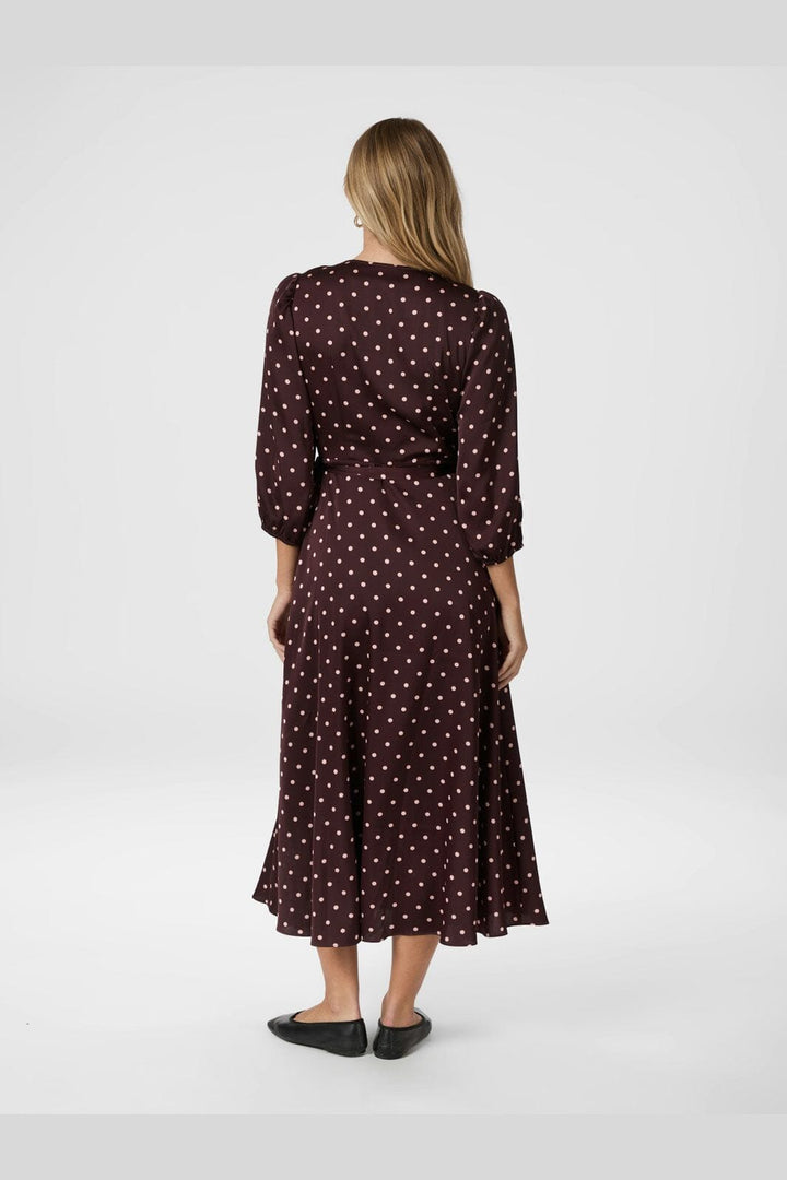 Neo Noir - Malinga Dot Dress 165909 - 682 - Wine