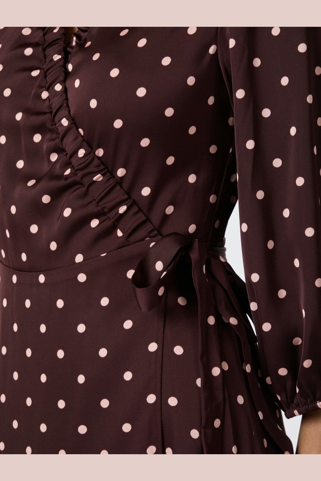 Neo Noir - Malinga Dot Dress 165909 - 682 - Wine