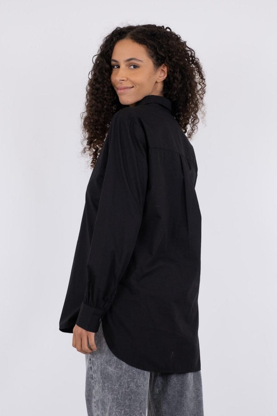 Neo Noir - Margit C Poplin Shirt - Black