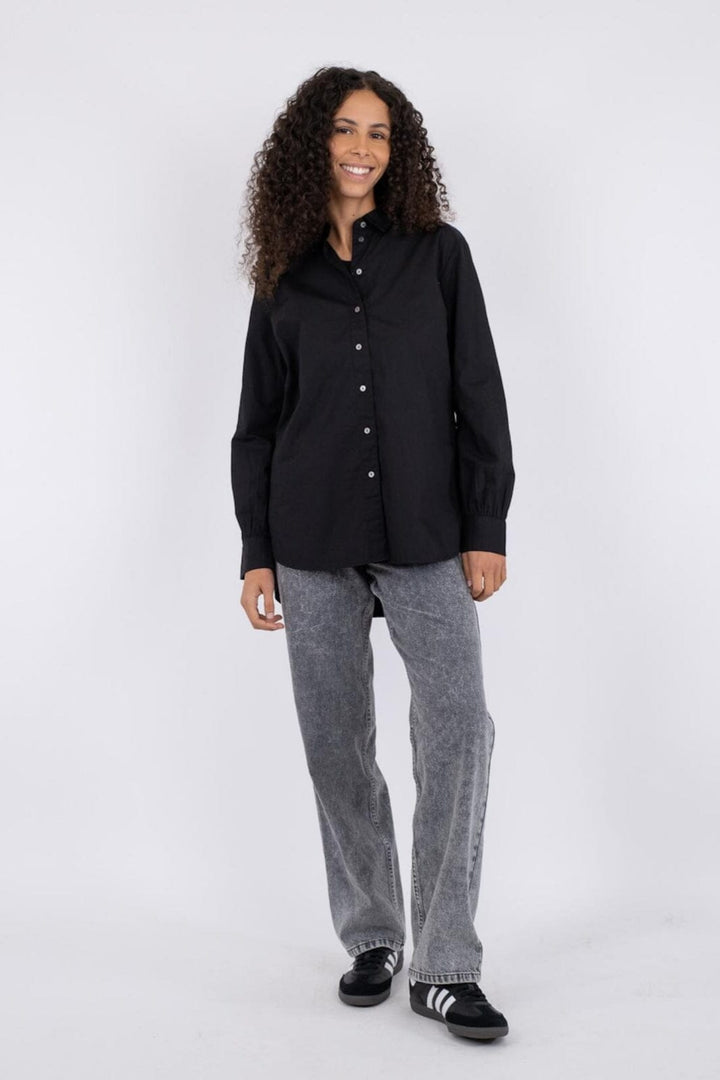 Neo Noir - Margit C Poplin Shirt - Black