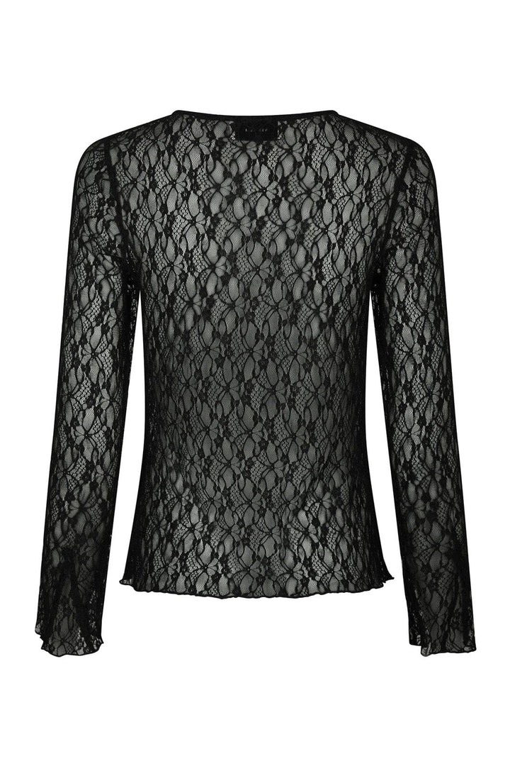 Neo Noir - Matria Lace Blouse 166073 - 100 - Black