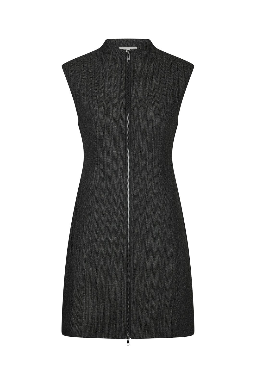Neo Noir - Melville Herringbone Dress 166190 - 132 - Antracit