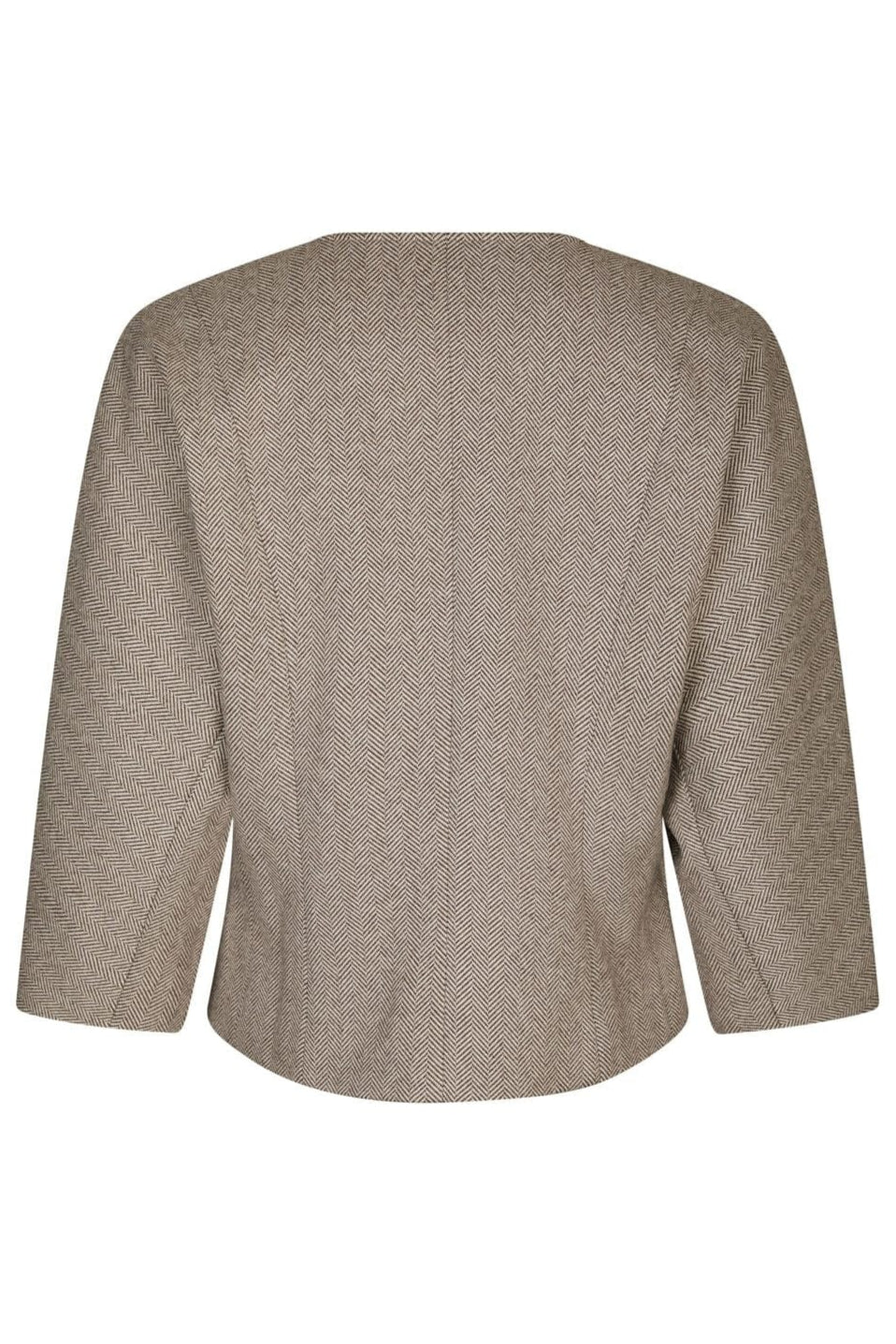 Neo Noir - Mesto Light Herringbone Jacket 167015 - 387 - White/Brown