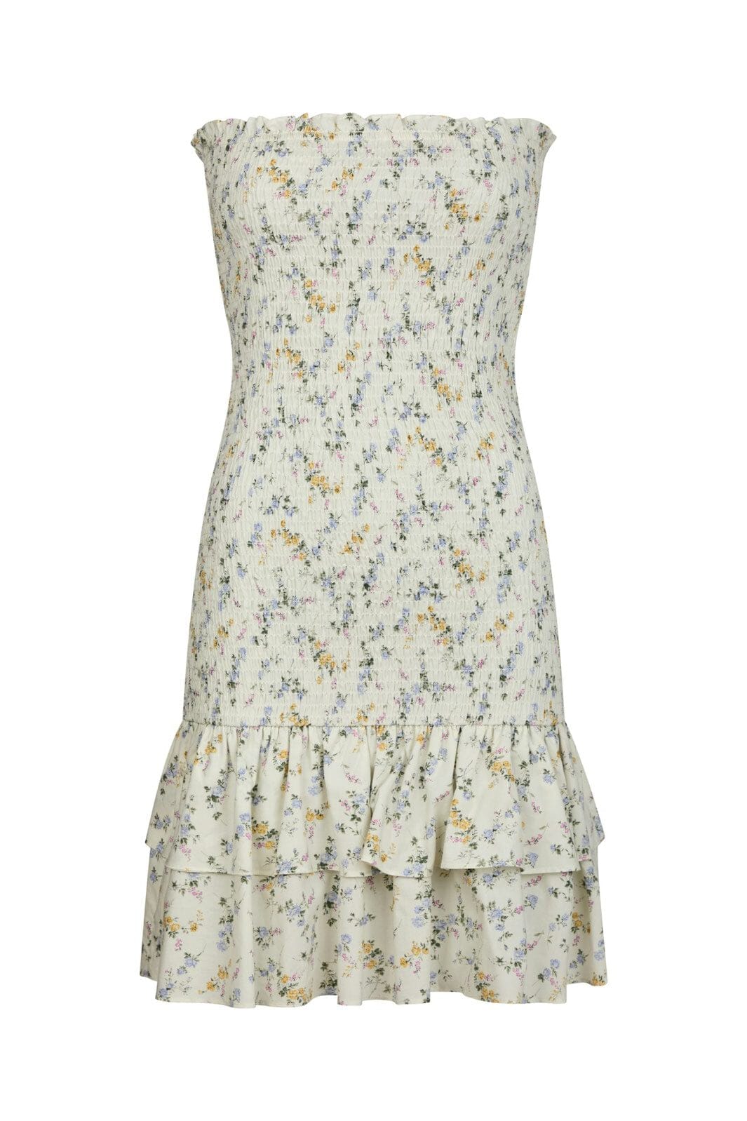 Neo Noir - Mikka Smock Print Dress 164929 - 122 - Creme