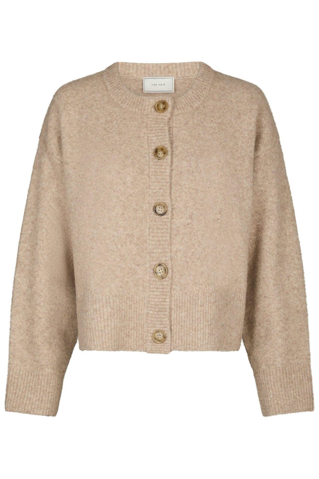 Neo Noir - Muki Knit Cardigan 165089 - 119 - Sand Melange